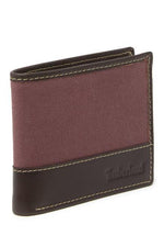 Timberland Men's Genuine Leather Bifold Passcase Wallet with Flip ID Pocket