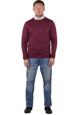 Socal Look Men's Sweater Crew Neck Long Sleeve Acrylic Pullover