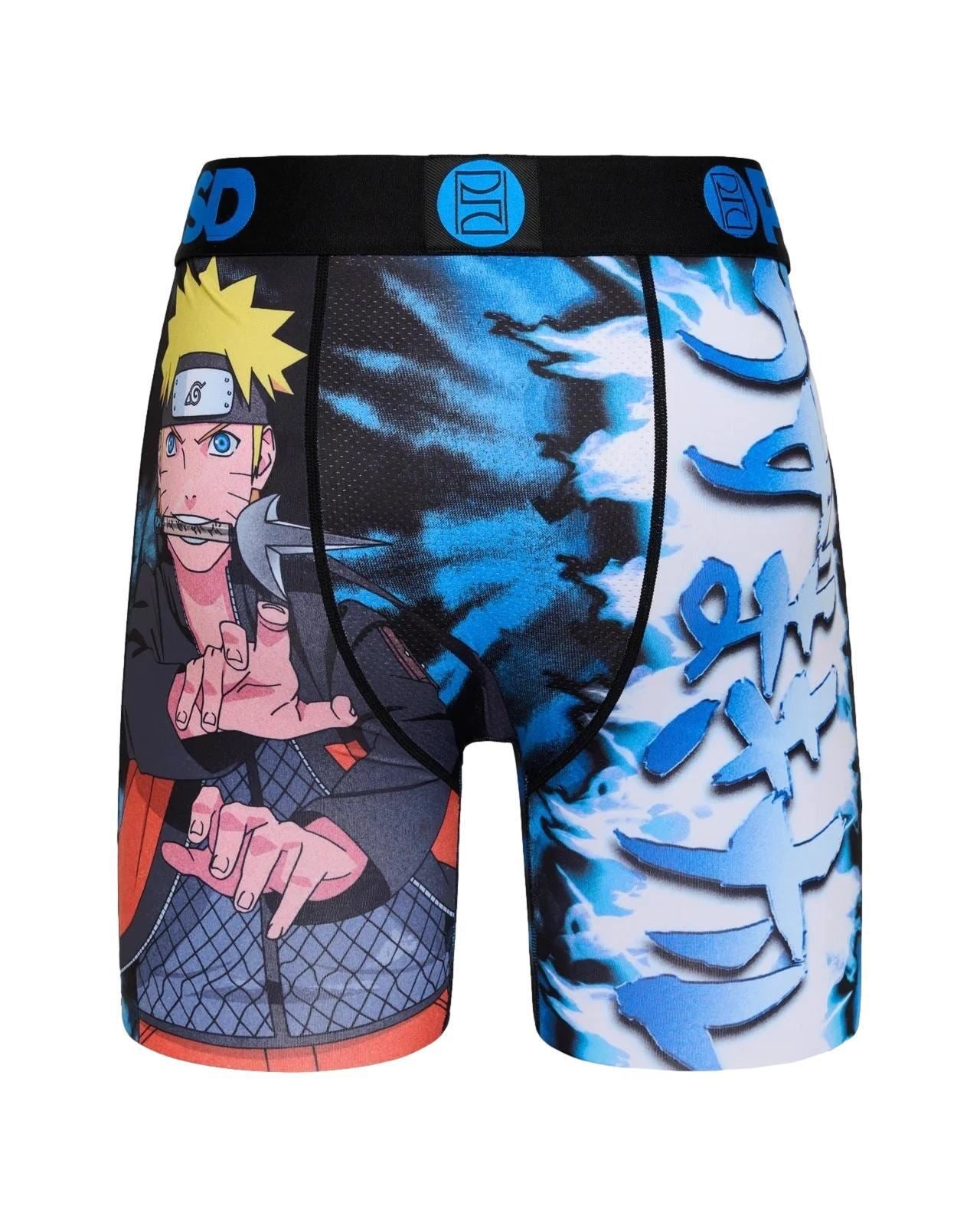 PSD Men's Naruto Cloud Boxer Briefs Multi Color