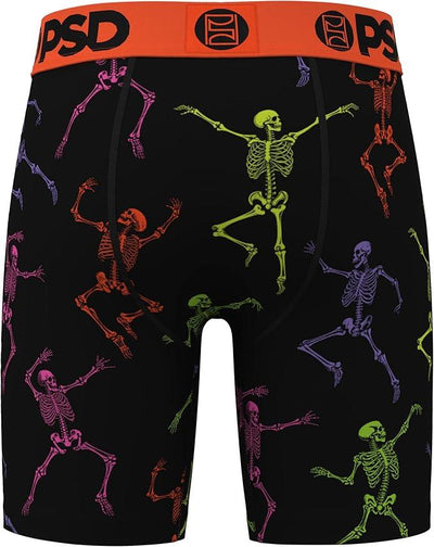 PSD Men's Skeleton Dance MDL Boxer Briefs - Breathable and Supportive Underwear