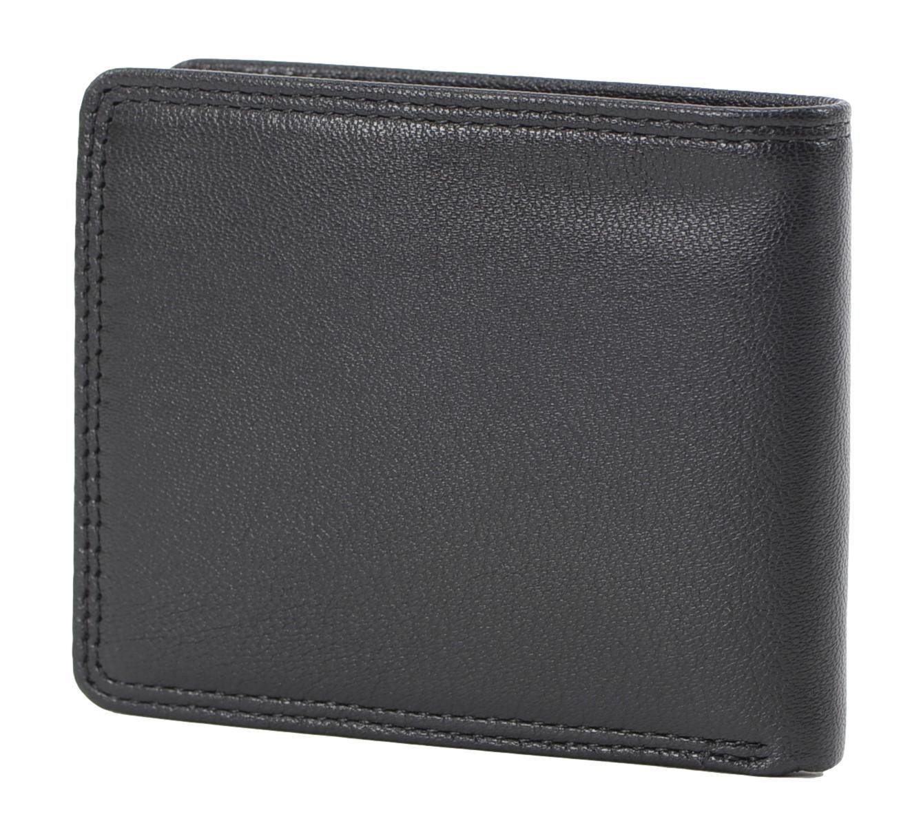 Timberland Men's Genuine Leather Bifold Passcase Wallet with Flip ID Pocket