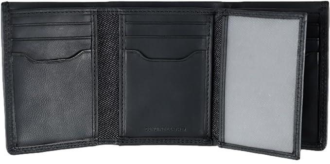 Levi's Men's RFID Trifold Leather Wallet -Slim Classic Billfold