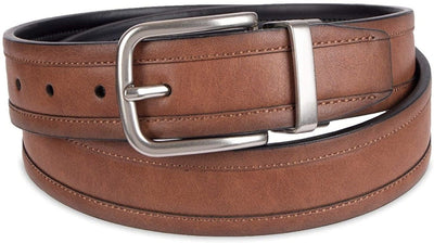 Dockers Men's 35MM Reversible Elevated Stretch Belt Tan Black