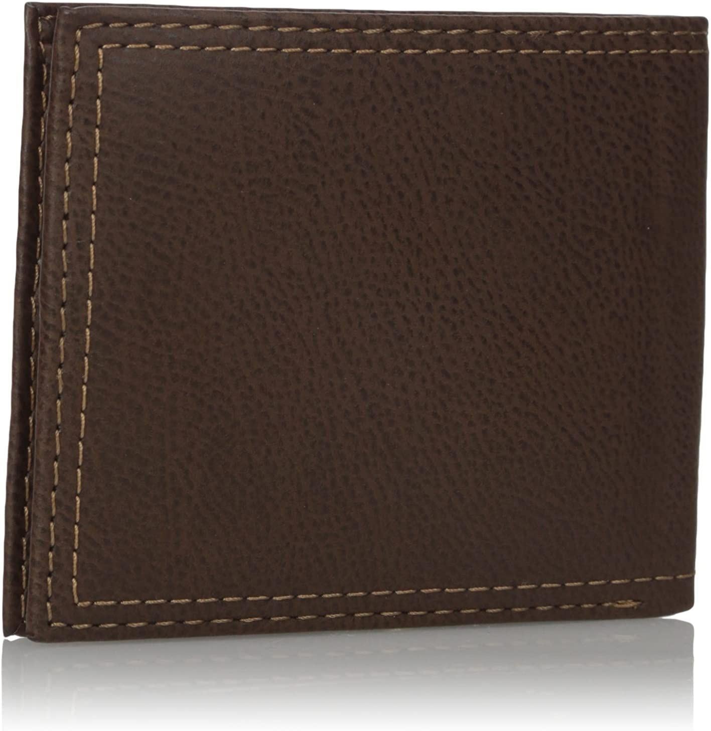 Levi's Men's RFID Bifold Leather Wallet Slim Classic Billfold