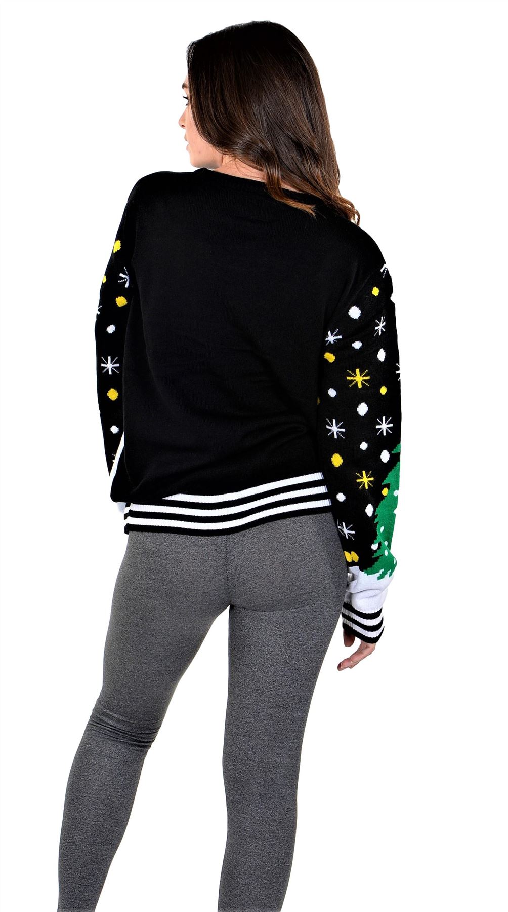 SOCAL LOOK Ugly Christmas Sweater for Teens, Multicolor Long Sleeve Unisex Youth Cute Rudolph Holiday Xmas Pullover for Big Boys and Girls