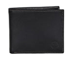 Timberland Men's Genuine Leather Bifold Passcase Wallet with Flip ID Pocket