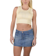 Socal Look Women’s Ribbed Knit Sleeveless Crop Tank Top