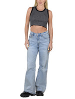 Socal Look Women’s Ribbed Knit Sleeveless Crop Tank Top