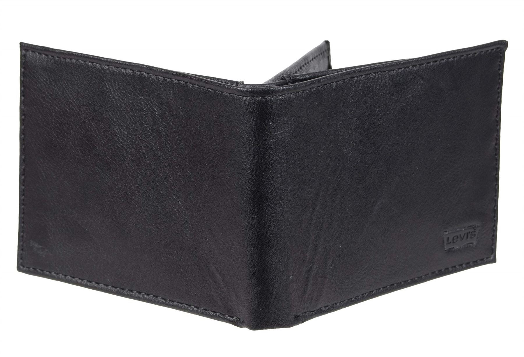 Levi's Men's RFID Bifold Leather Wallet Slim Classic Billfold