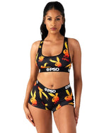 PSD Women's Playboy Flames Boyshorts Multi