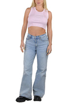 Socal Look Women’s Ribbed Knit Sleeveless Crop Tank Top