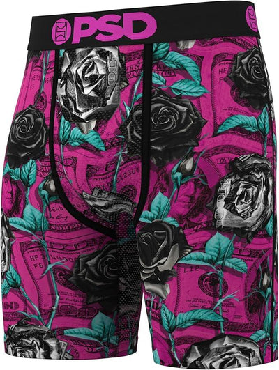 PSD Men's Rose Noir Boxer Briefs - Breathable and Supportive Underwear