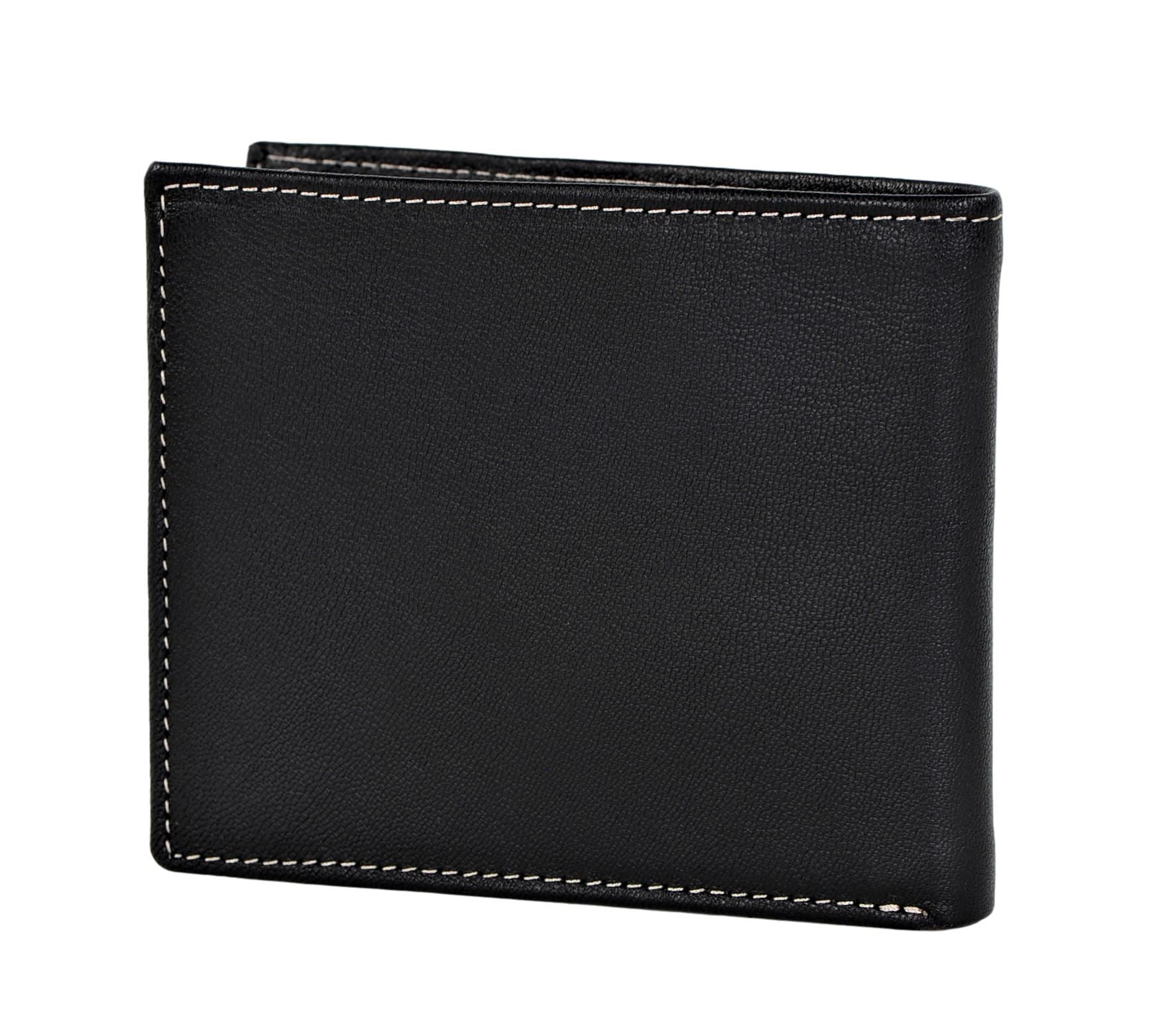 Timberland Men's Genuine Leather Bifold Passcase Wallet with Flip ID Pocket