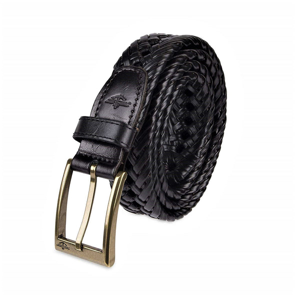 Dockers Men's 1 3/16 Inches Faux Leather Braided Belt