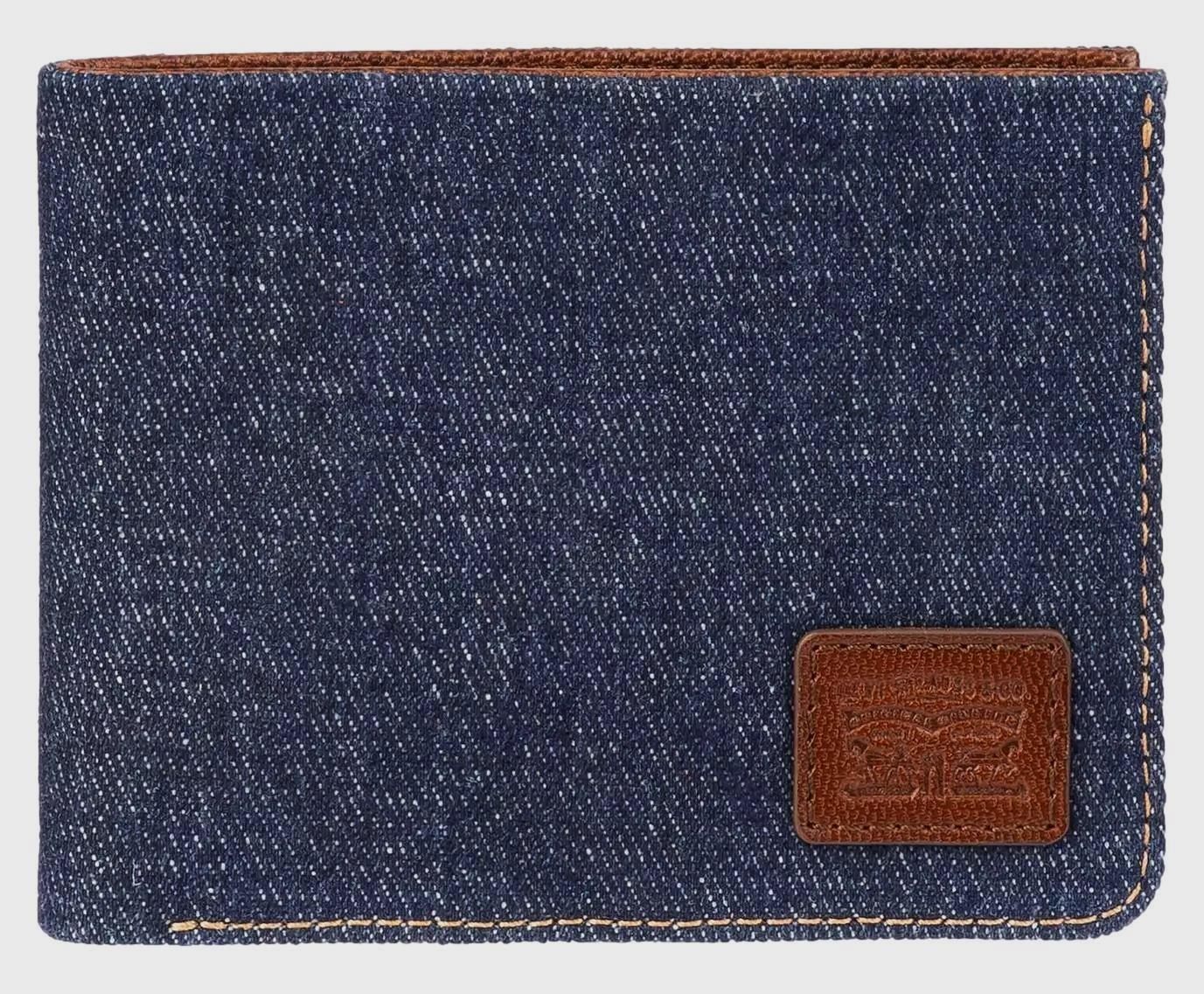 Levi's Men's RFID Bifold Leather Wallet Slim Classic Billfold