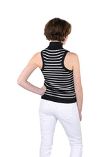 Socal Look Ribbed Women’s Sleeveless Turtleneck Top Y2K Cute
