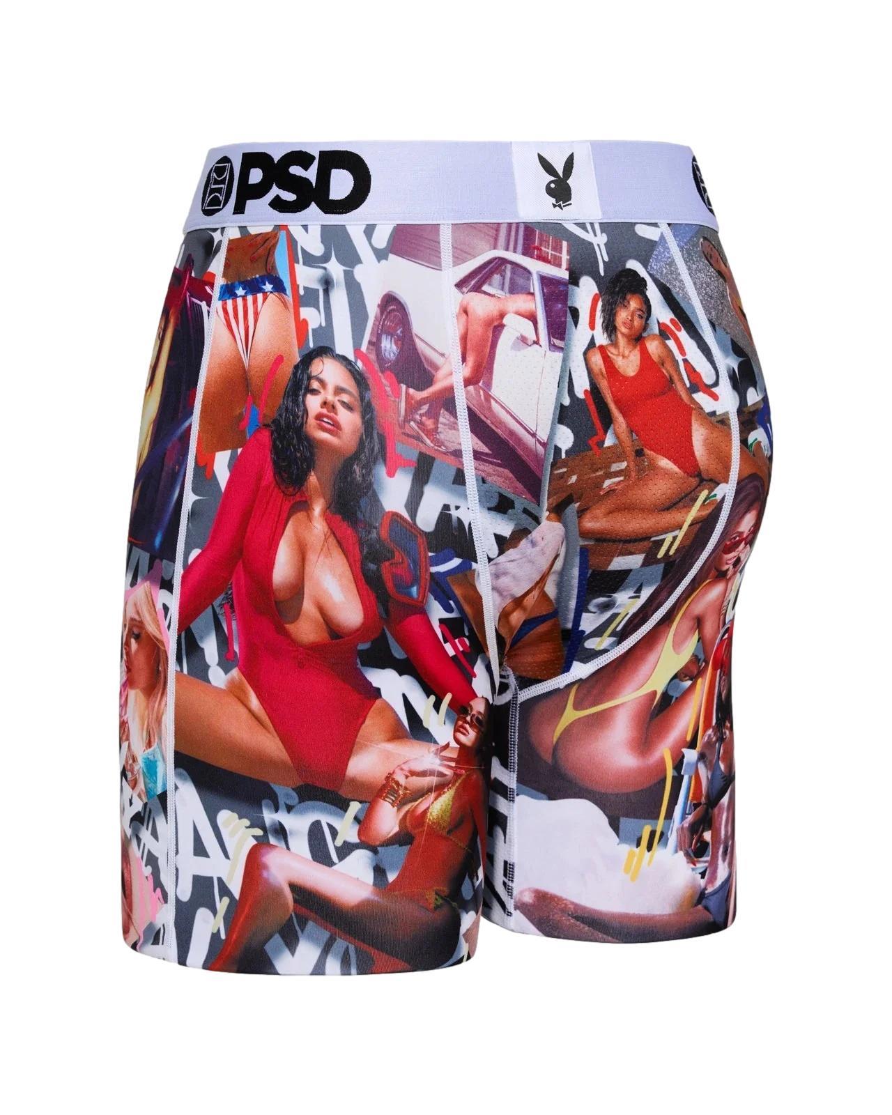 PSD Men's PB Current Mood Boxer Briefs Multi Color
