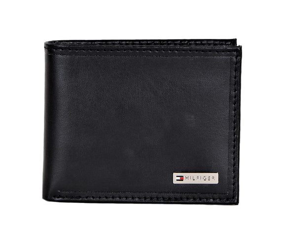 Tommy Hilfiger Mens Leather Fordham Bifold Wallet with Coin Pocket