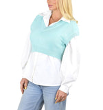 Socal Look Women's Sleeveless V-Neck Crop Top in Stretchable Viscose