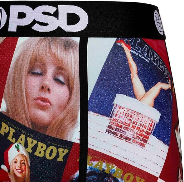 PSD Men's Playboy Xmas Covers Boxer Briefs Multi Color