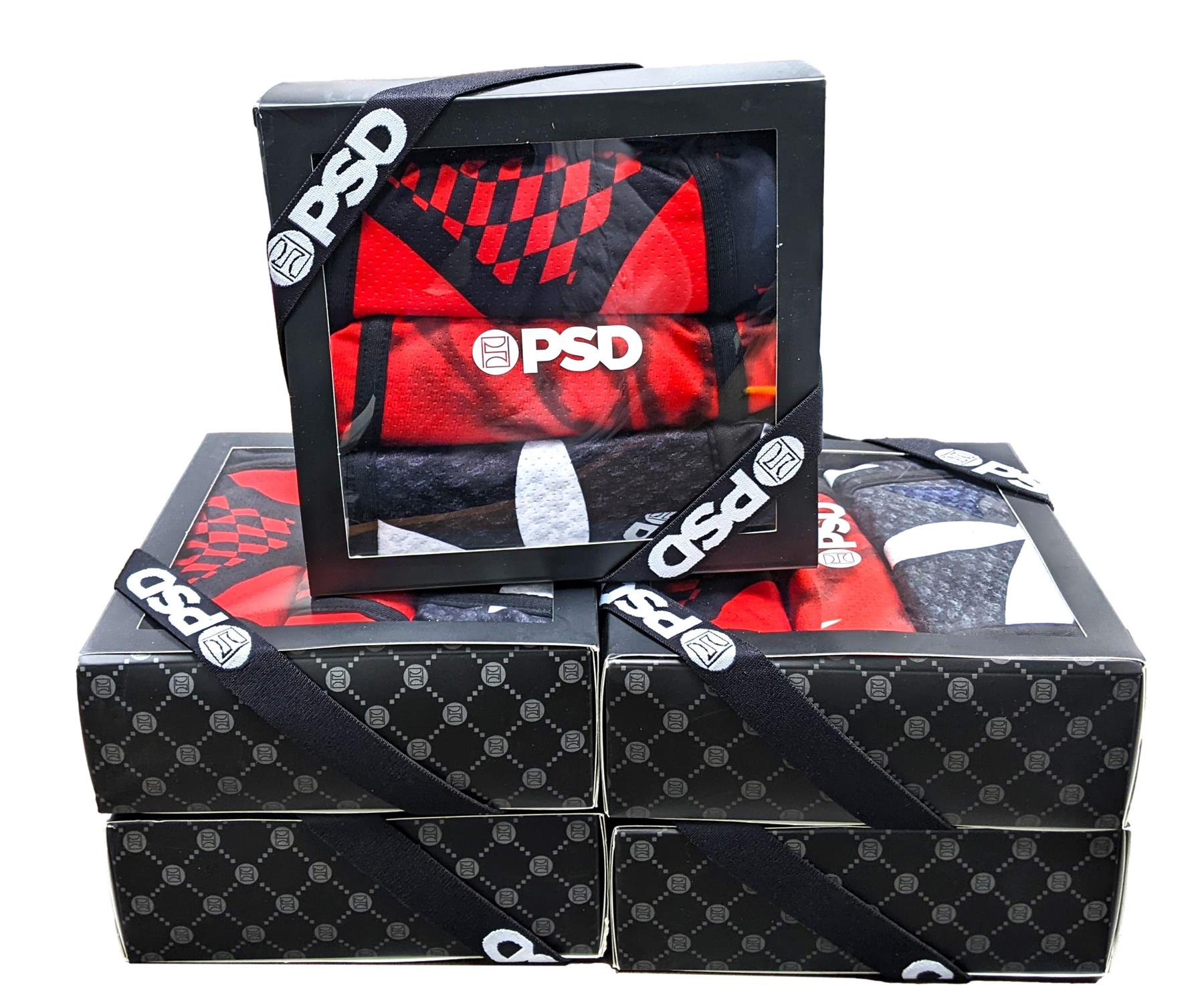 PSD Men's Playboy Kit 3 Pack Boxer Briefs Multi Color
