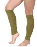 KESIS Women's Cable Knit Leg Warmers Knitted Crochet Long Socks