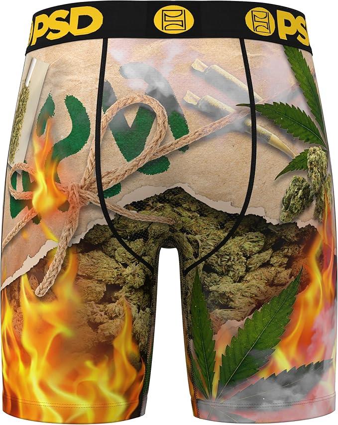 PSD Men's Burn Em Up Boxer Briefs - Breathable and Supportive Underwear