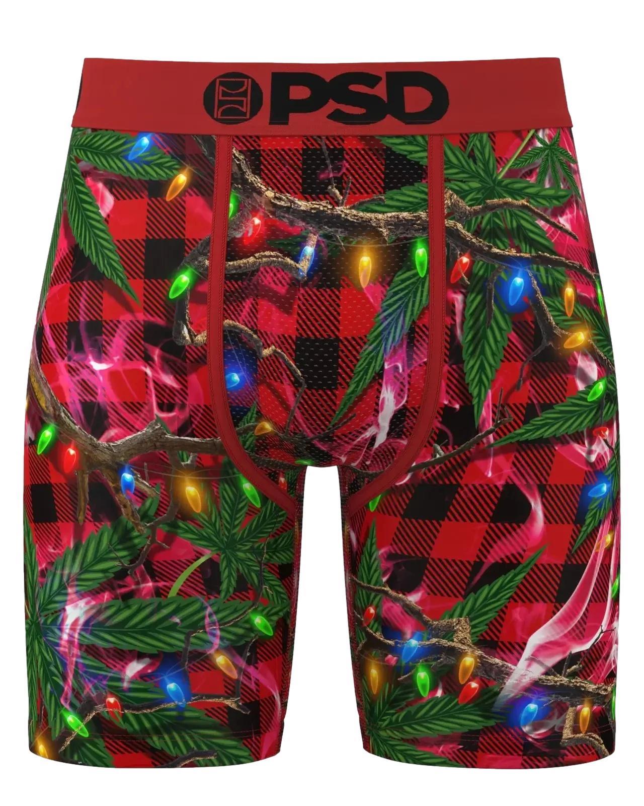 PSD Men's Christmas Chronic Boxer Briefs - Breathable and Supportive Underwear