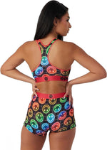 PSD Women's Neon Smiles Sports Bra Multicolor