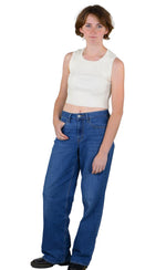 Socal Look Women’s Ribbed Knit Sleeveless Crop Tank Top
