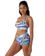 PSD Women's Neon Jungle Sports Bra Multicolor