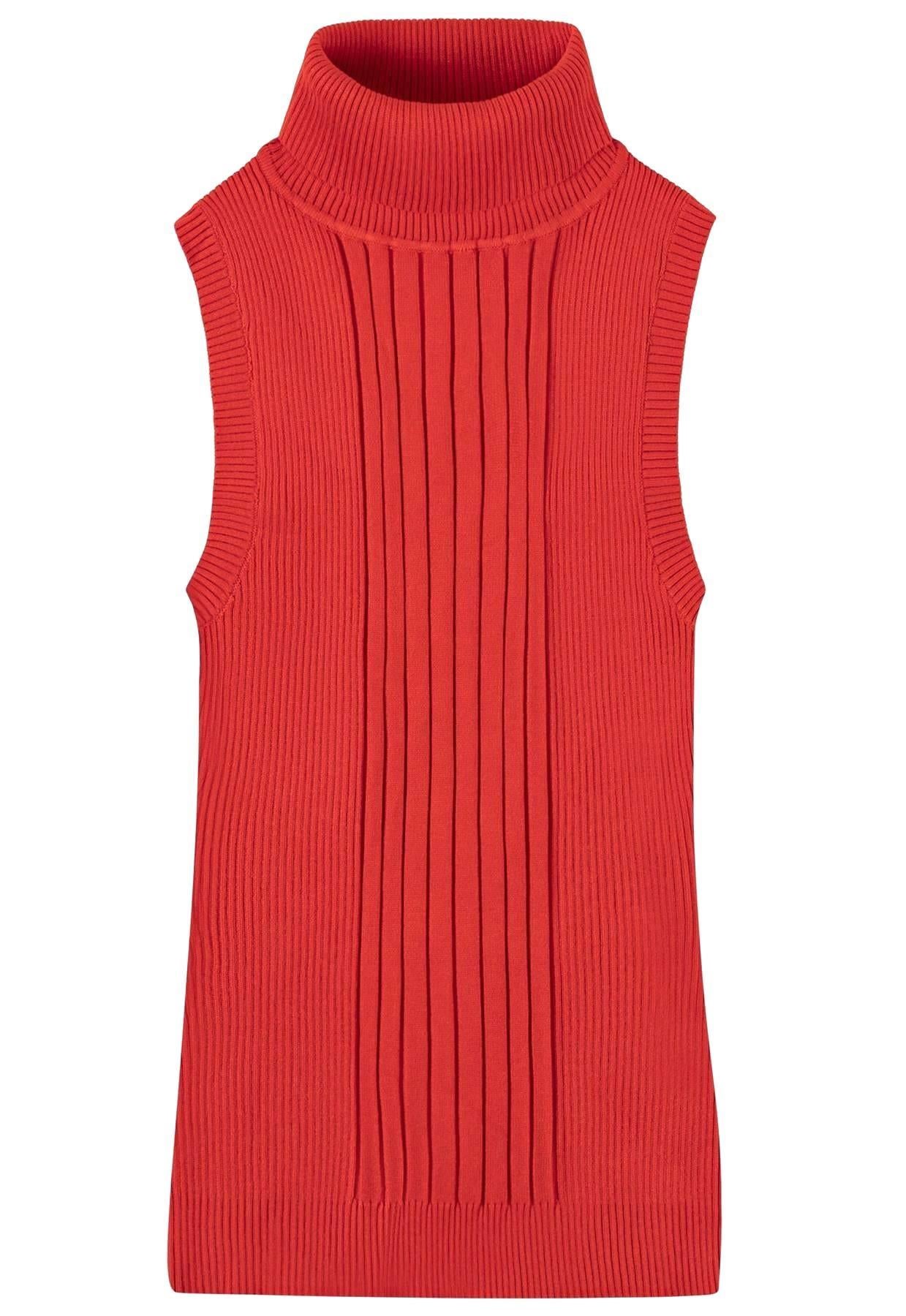 Socal Look Ribbed Women’s Sleeveless Turtleneck Top Y2K Cute