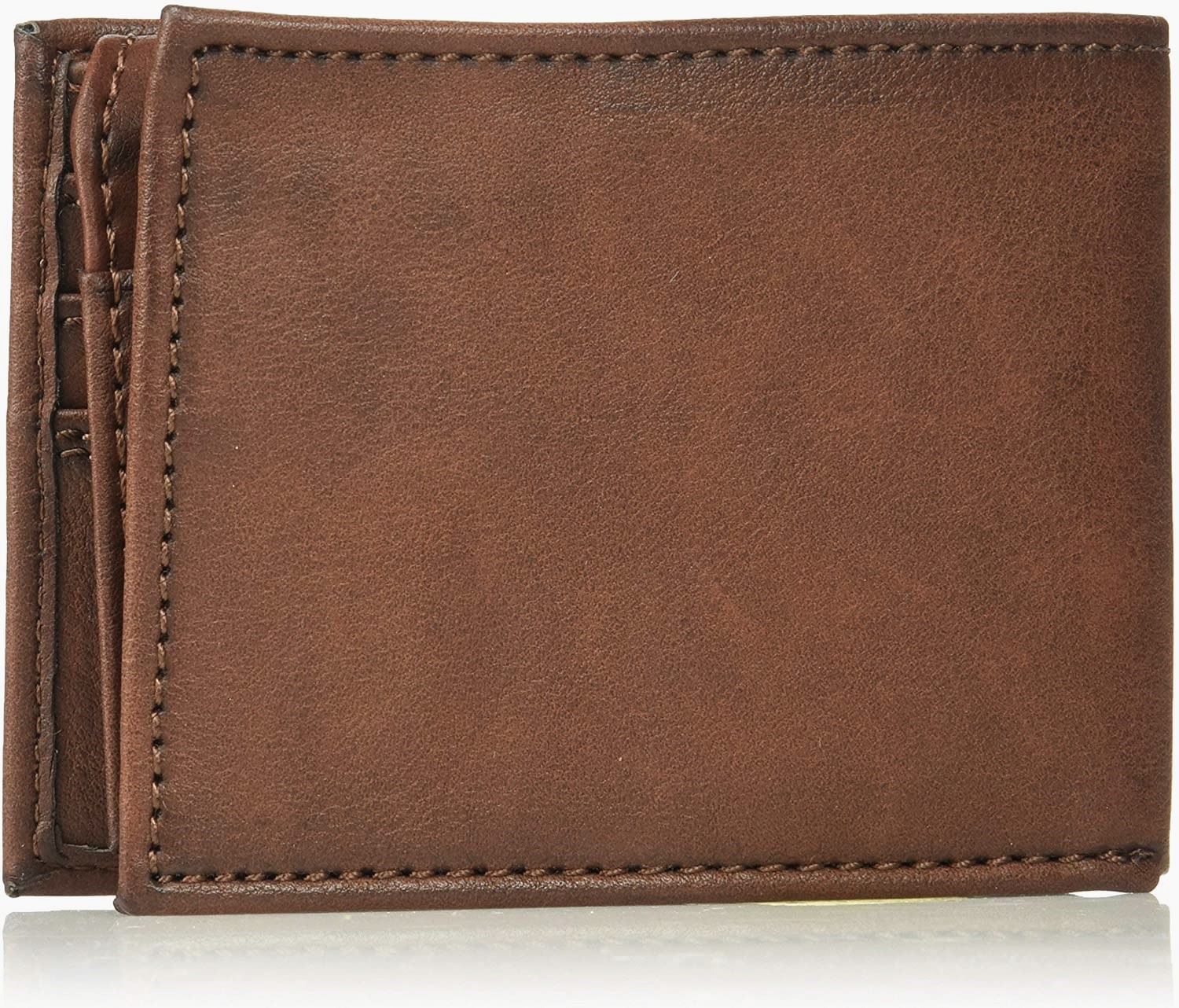 Levi's Men's RFID Bifold Leather Wallet Slim Classic Billfold