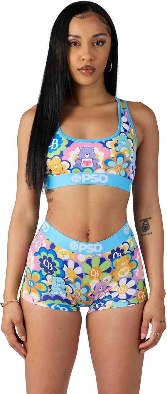 PSD Women Boy Shorts - CB Radial Floral Full Coverage Stretch Underwear