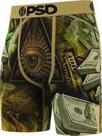 PSD Men's Golden Industry Boxer Briefs - Breathable and Supportive Underwear