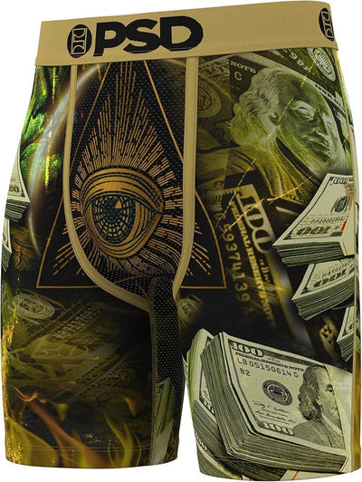 PSD Men's Golden Industry Boxer Briefs - Breathable and Supportive Underwear