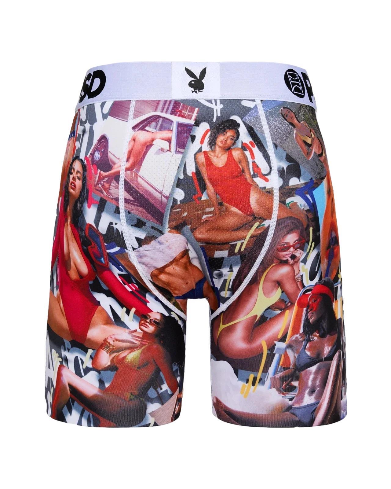 PSD Men's PB Current Mood Boxer Briefs Multi Color