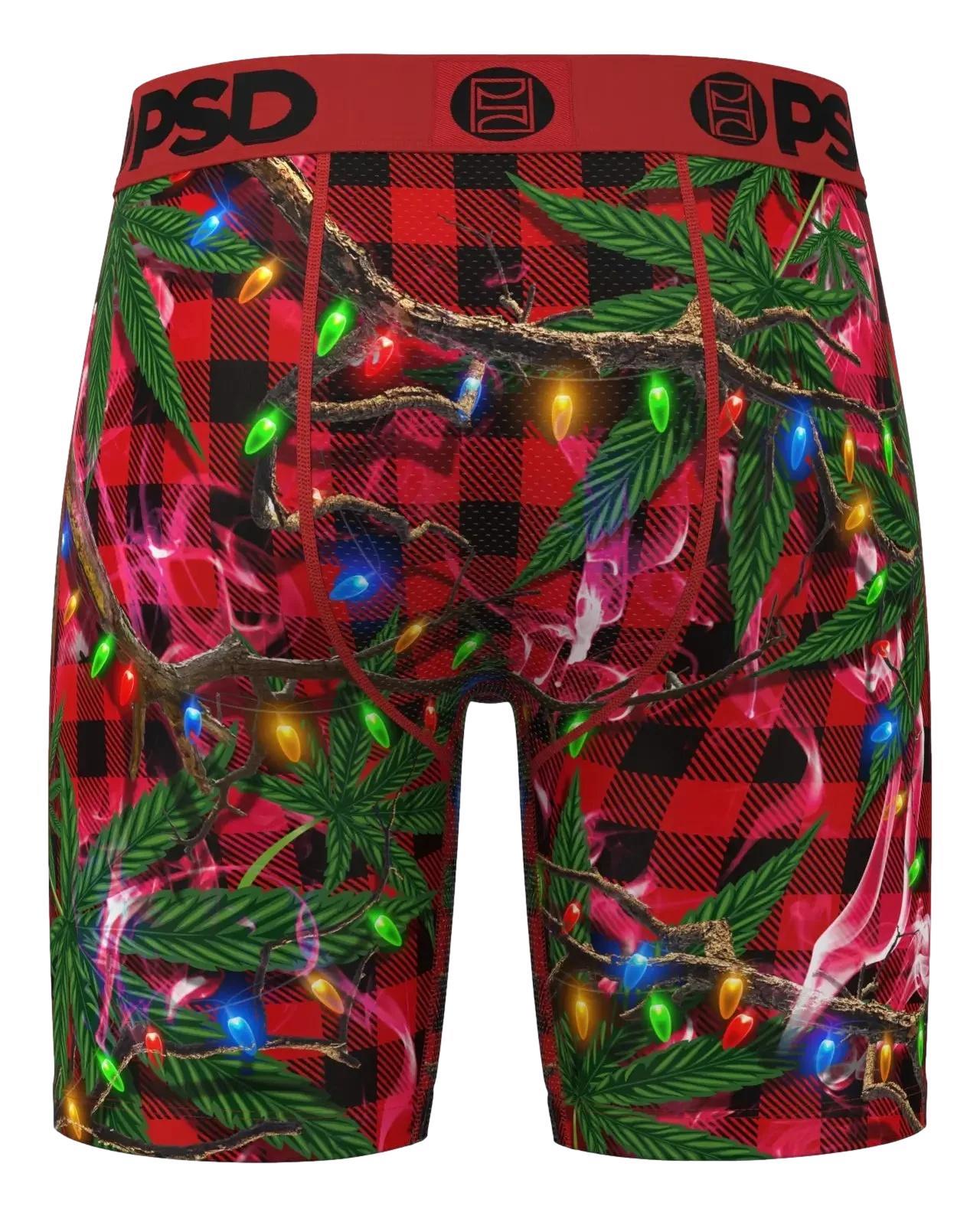 PSD Men's Christmas Chronic Boxer Briefs - Breathable and Supportive Underwear