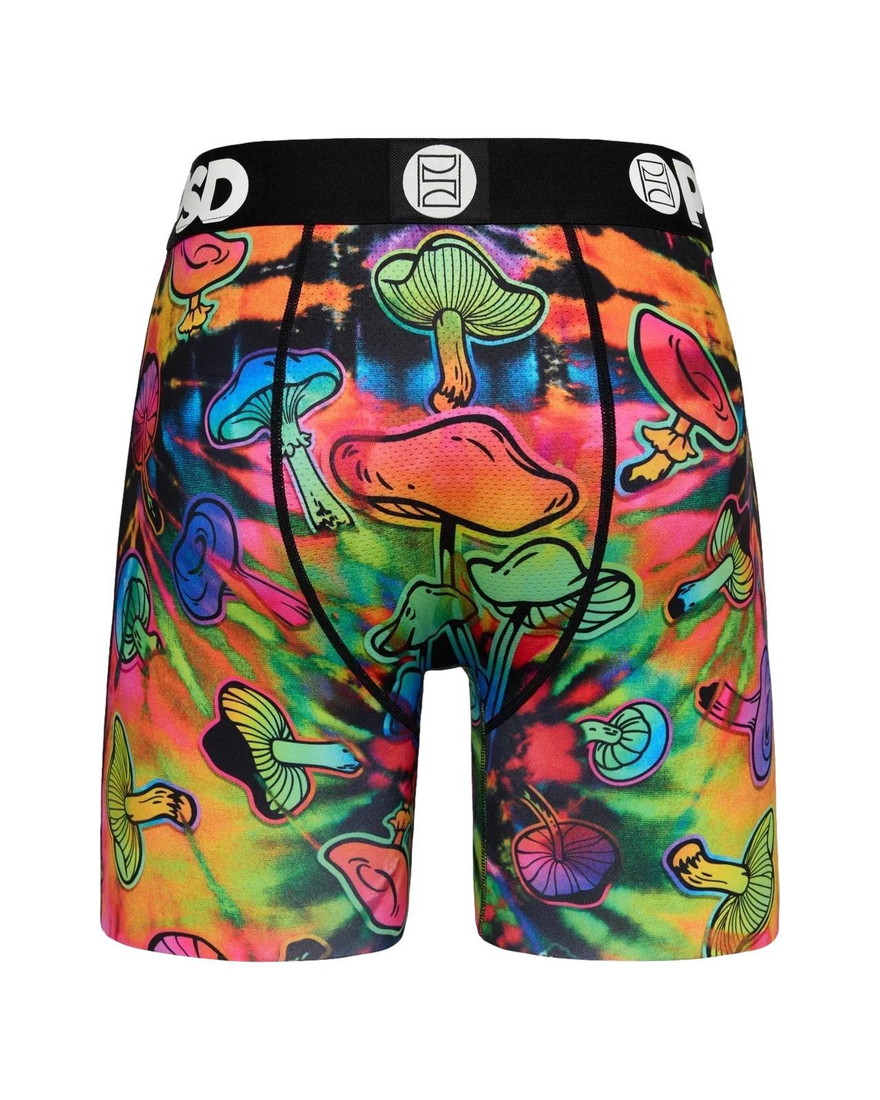 PSD Men's Shroomin' Boxer Briefs Multi Color
