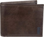 Levi's Men's RFID Bifold Leather Wallet Slim Classic Billfold