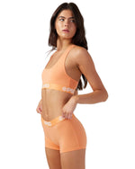 PSD Women's Coral Modal Solid Sports Bra
