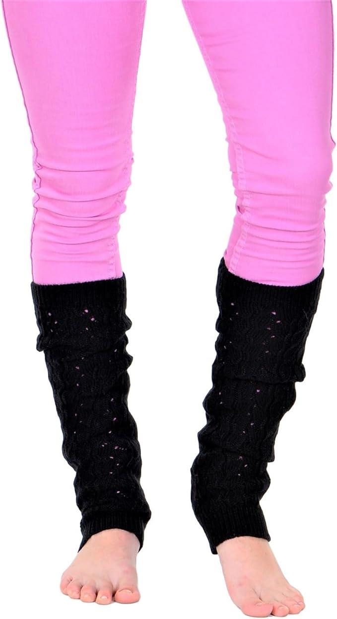 KESIS Women's Cable Knit Leg Warmers Knitted Crochet Long Socks