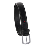FILA Men's 1.25" Wide Bonded Leather Belt for Jeans Classic Casual Style Black