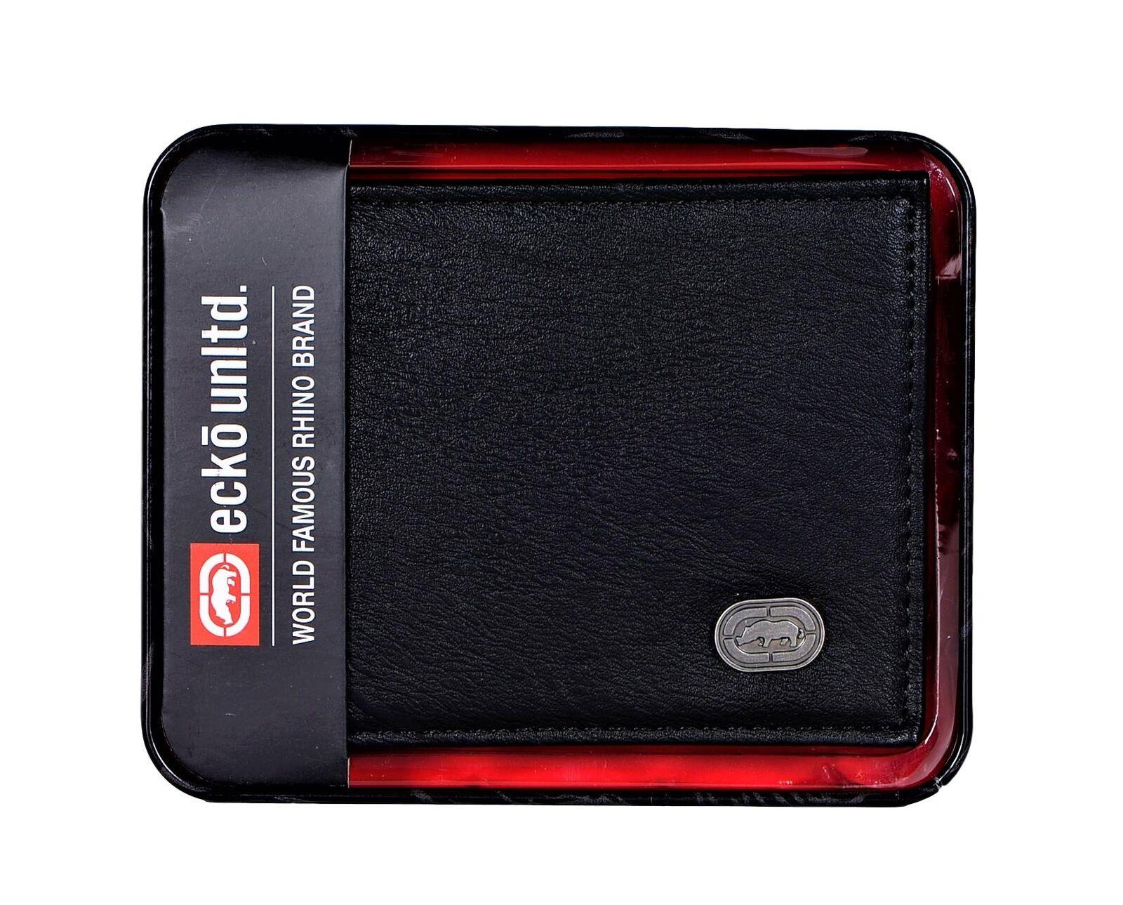 Size  one size Men's Bifold Wallet with Flip-Out ID and Metal Logo