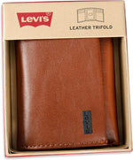 Levi's Men's RFID Trifold Leather Wallet -Slim Classic Billfold