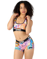 PSD Women Sports Bra Care Bear Homies - Racerback, Breathable Microfiber Fabric