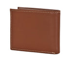 Timberland Men's Genuine Leather Bifold Passcase Wallet with Flip ID Pocket