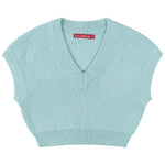 Socal Look Women's Sleeveless V-Neck Crop Top in Stretchable Viscose