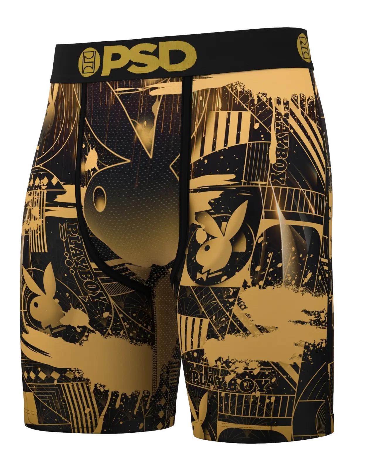 PSD Men's Playboy Deco Boxer Briefs - Breathable and Supportive Underwear
