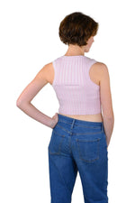 Socal Look Women’s Ribbed Knit Sleeveless Crop Tank Top